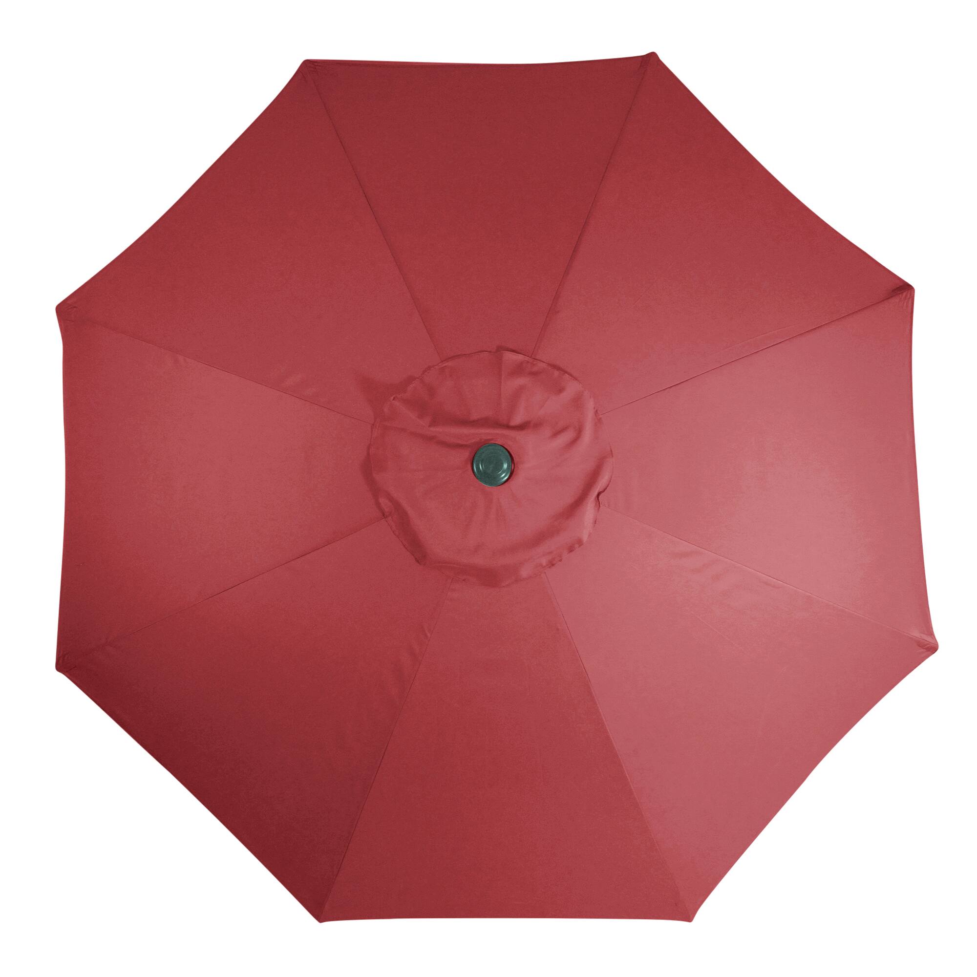 9ft. Burgundy Outdoor Patio Market Umbrella
